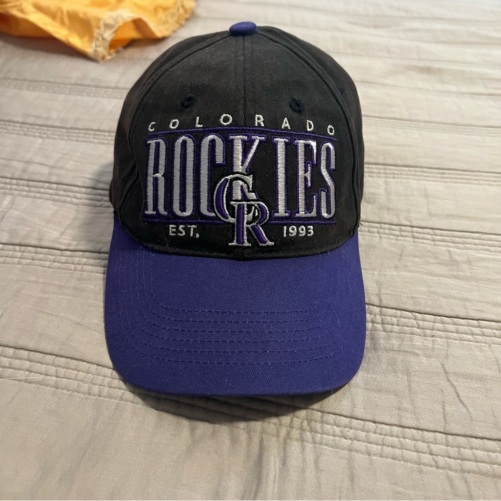 Colorado Rockies Black and Purple Cap